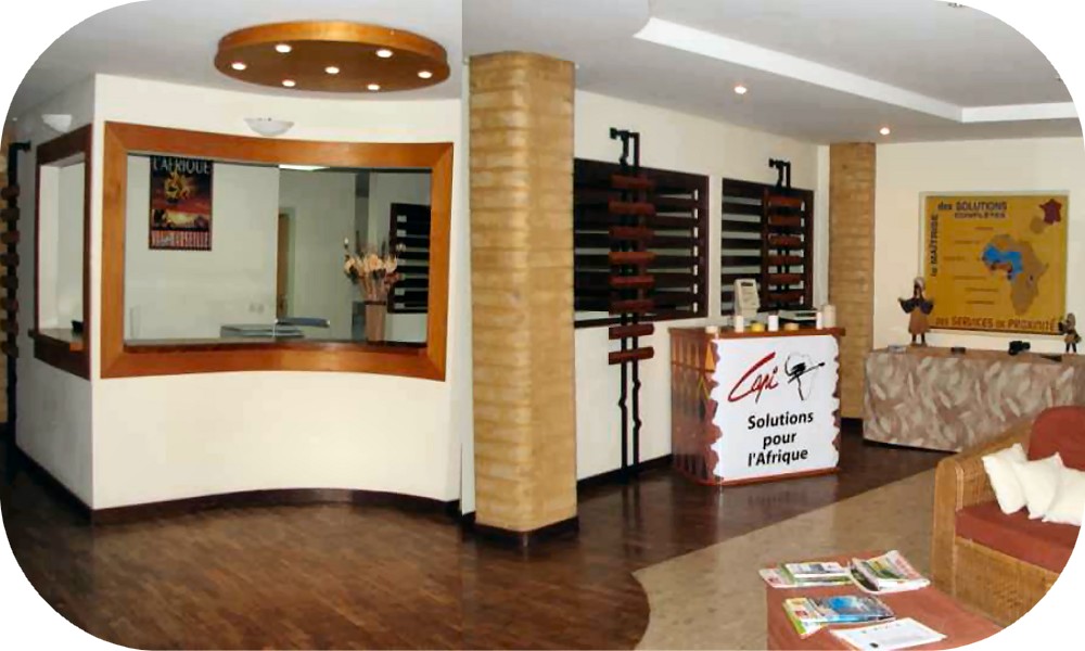 Les bureaux de la Société CAPI à Abidjan Les bureaux de la Société CAPI(entreprise de pesage, de traçabilité et de métrologie pour les secteurs primaire, industriel et tertiaire) à Abidjan en Côte d'Ivoire